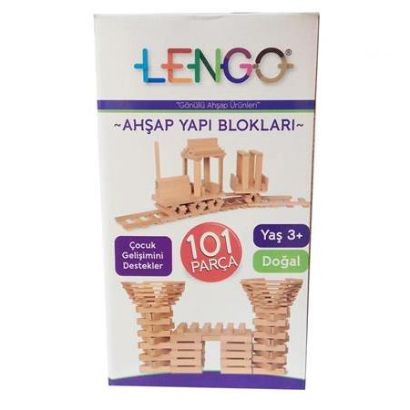 Lengo 101 Parça Ahşap Yapı Blokları