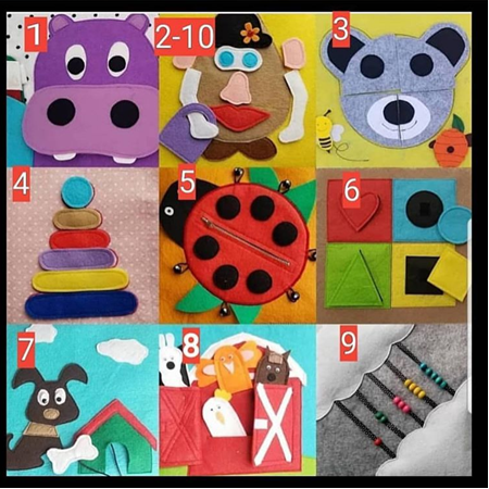 Eğitici Keçe Etkinlik Kitabı 1 yaş +