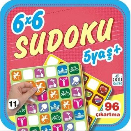 Çıkartmalı 6X6 Sudoku 5 Yaş + (11)